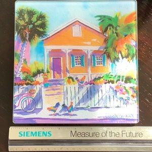 Ellen Negley  glass cutting board or picture.